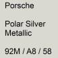 Preview: Porsche, Polar Silver Metallic, 92M / A8 / 58.